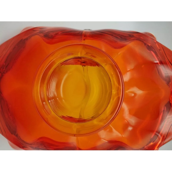 Murano Glass Amberina Basket - Picture 5 of 6